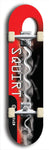 North American maple skateboard deck designed by underground artist BellyRash -- available in widths between 7.5 to 8.5 inches in both mellow concave and steep concave shapes. Artwork: street art and street artist and Squirt skateboard brand logo