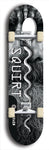 North American maple skateboard deck designed by underground artist BellyRash -- available in widths between 7.5 to 8.5 inches in both mellow concave and steep concave shapes. Artwork: street art and street artist and Squirt skateboard brand logo
