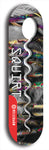 North American maple skateboard deck designed by underground artist BellyRash -- available in widths between 7.5 to 8.5 inches in both mellow concave and steep concave shapes. Artwork: street art and street artist and Squirt skateboard brand logo