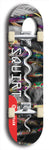 North American maple skateboard deck designed by underground artist BellyRash -- available in widths between 7.5 to 8.5 inches in both mellow concave and steep concave shapes. Artwork: street art and street artist and Squirt skateboard brand logo