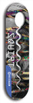 North American maple skateboard deck designed by underground artist BellyRash -- available in widths between 7.5 to 8.5 inches in both mellow concave and steep concave shapes. Artwork: street art and street artist and Squirt skateboard brand logo