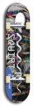 North American maple skateboard deck designed by underground artist BellyRash -- available in widths between 7.5 to 8.5 inches in both mellow concave and steep concave shapes. Artwork: street art and street artist and Squirt skateboard brand logo