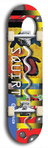 Squirt #22: Limited Edition, Blue Logo Skateboard Deck