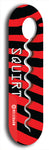 North American maple skateboard deck designed by underground artist BellyRash -- available in widths between 7.5 to 8.5 inches in both mellow concave and steep concave shapes. Artwork: street art and street artist and Squirt skateboard brand logo