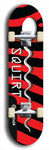 North American maple skateboard deck designed by underground artist BellyRash -- available in widths between 7.5 to 8.5 inches in both mellow concave and steep concave shapes. Artwork: street art and street artist and Squirt skateboard brand logo