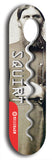 North American maple skateboard deck designed by underground artist BellyRash -- available in widths between 7.5 to 8.5 inches in both mellow concave and steep concave shapes. Artwork: street art and street artist and Squirt skateboard brand logo