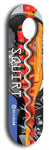 North American maple skateboard deck designed by underground artist BellyRash -- available in widths between 7.5 to 8.5 inches in both mellow concave and steep concave shapes. Artwork: street art and street artist and Squirt skateboard brand logo