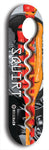 North American maple skateboard deck designed by underground artist BellyRash -- available in widths between 7.5 to 8.5 inches in both mellow concave and steep concave shapes. Artwork: street art and street artist and Squirt skateboard brand logo