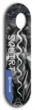 North American maple skateboard deck designed by underground artist BellyRash -- available in widths between 7.5 to 8.5 inches in both mellow concave and steep concave shapes. Artwork: street art and street artist and Squirt skateboard brand logo