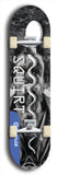 North American maple skateboard deck designed by underground artist BellyRash -- available in widths between 7.5 to 8.5 inches in both mellow concave and steep concave shapes. Artwork: street art and street artist and Squirt skateboard brand logo