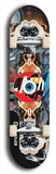 North American maple skateboard deck designed by underground artist BellyRash -- available in widths between 7.5 to 8.5 inches in both mellow concave and steep concave shapes. Artwork: street art and street artist and red VACA logo