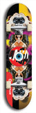 North American maple skateboard deck designed by underground artist BellyRash -- available in widths between 7.5 to 8.5 inches in both mellow concave and steep concave shapes. Artwork: street art and street artist and red VACA logo