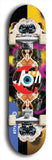 North American maple skateboard deck designed by underground artist BellyRash -- available in widths between 7.5 to 8.5 inches in both mellow concave and steep concave shapes. Artwork: street art and street artist and red VACA logo