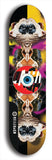 North American maple skateboard deck designed by underground artist BellyRash -- available in widths between 7.5 to 8.5 inches in both mellow concave and steep concave shapes. Artwork: street art and street artist and red VACA logo