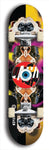 North American maple skateboard deck designed by underground artist BellyRash -- available in widths between 7.5 to 8.5 inches in both mellow concave and steep concave shapes. Artwork: street art and street artist and red VACA logo