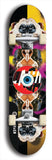 North American maple skateboard deck designed by underground artist BellyRash -- available in widths between 7.5 to 8.5 inches in both mellow concave and steep concave shapes. Artwork: street art and street artist and red VACA logo