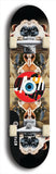 North American maple skateboard deck designed by underground artist BellyRash -- available in widths between 7.5 to 8.5 inches in both mellow concave and steep concave shapes. Artwork: street art and street artist and red VACA logo