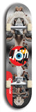 North American maple skateboard deck designed by underground artist BellyRash -- available in widths between 7.5 to 8.5 inches in both mellow concave and steep concave shapes. Artwork: street art and street artist and red VACA logo