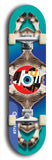 North American maple skateboard deck designed by underground artist BellyRash -- available in widths between 7.5 to 8.5 inches in both mellow concave and steep concave shapes. Artwork: street art and street artist and red VACA logo
