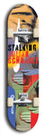 Stalking Julian Schnabel #2: Limited Edition, Blue Logo Skateboard Deck