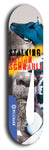 Stalking Julian Schnabel #4: Limited Edition, Blue Logo Skateboard Deck