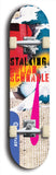Stalking Julian Schnabel #7: Limited Edition, Blue Logo Skateboard Deck