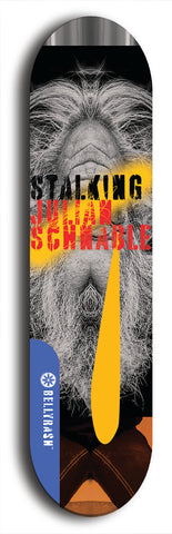 Stalking Julian Schnabel #8: Limited Edition, Blue Logo Skateboard Deck