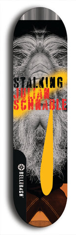 Stalking Julian Schnabel #8: Limited Edition, Black Logo Skateboard Deck