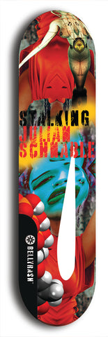 Stalking Julian Schnabel #9: Limited Edition, Black Logo Skateboard Deck