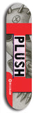 Plush #62: Red Logo Skateboard Deck