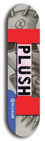 Plush #62: Blue Logo Skateboard Deck