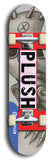 Plush #62: Blue Logo Skateboard Deck