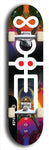Infinite Halo #3: Limited Edition, Black Logo Skateboard Deck