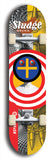 Sludge #9: Limited Edition, Red Logo Skateboard Deck