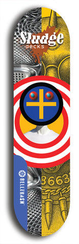 Sludge #9: Limited Edition, Blue Logo Skateboard Deck