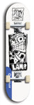 Vicious Judy Stabs Idiots #5: Limited Edition, Blue Logo Skateboard Deck