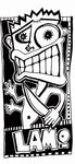 Vicious Judy Stabs Idiots #5: Limited Edition, Blue Logo Skateboard Deck