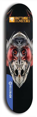 Buttugly Monsters #37: Blue Logo Skateboard Deck