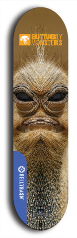 Buttugly Monsters #39: Blue Logo Skateboard Deck