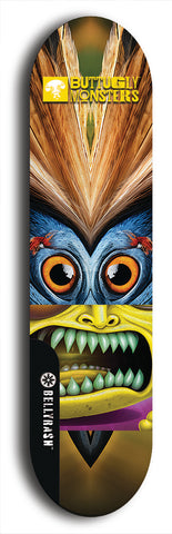 Buttugly Monsters #40: Black Logo Skateboard Deck