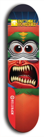 Buttugly Monsters #41: Red Logo Skateboard Deck