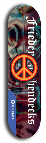 Friedenszeichen #10: Limited Edition, Blue Logo Skateboard Deck
