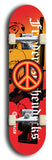 Friedenszeichen #2: Limited Edition, Red Logo Skateboard Deck