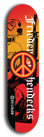 Friedenszeichen #2: Limited Edition, Black Logo Skateboard Deck