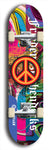 Friedenszeichen #3: Limited Edition, Blue Logo Skateboard Deck