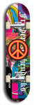 Friedenszeichen #3: Limited Edition, Black Logo Skateboard Deck