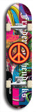Friedenszeichen #3: Limited Edition, Black Logo Skateboard Deck