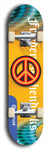 Friedenszeichen #5: Limited Edition, Blue Logo Skateboard Deck