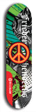 Friedenszeichen #7: Limited Edition, Red Logo Skateboard Deck