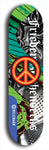 Friedenszeichen #7: Limited Edition, Blue Logo Skateboard Deck